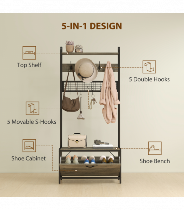 Hall Tree/Entryway Bench