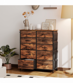 Wood Storage Chest of Drawers