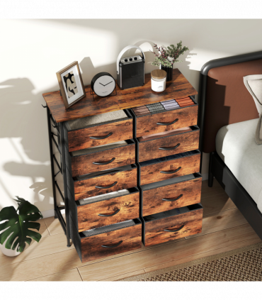 Wood Storage Chest of Drawers