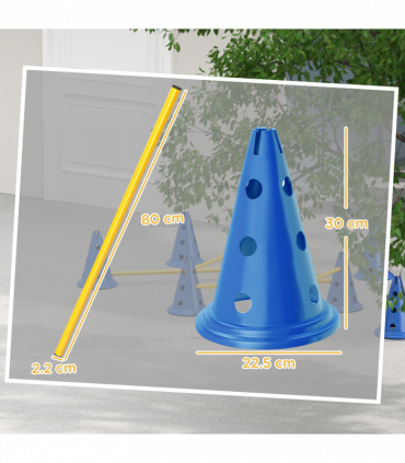 Dog Agility Equipment Set of Eight Cones