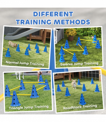Dog Agility Equipment Set of Eight Cones