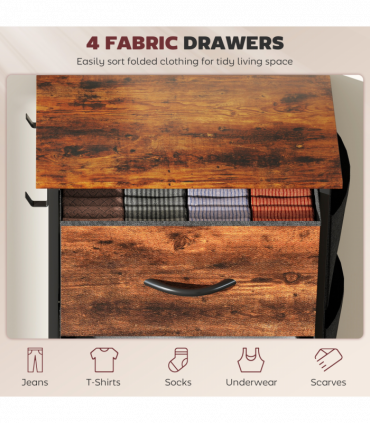 Wood Storage Chest of Drawers