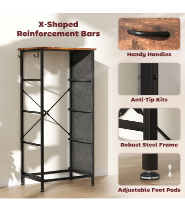 Wood Storage Chest of Drawers