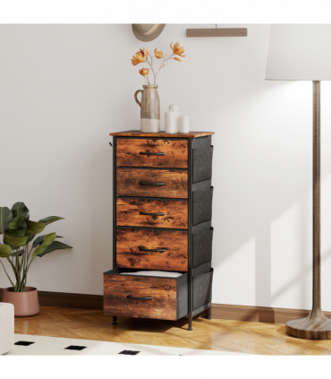 Wood Storage Chest of Drawers