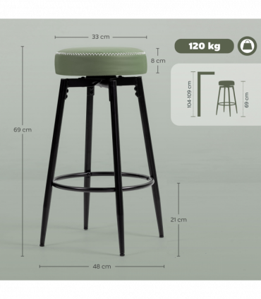 Height bar stool