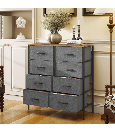 Wood Storage Chest of Drawers