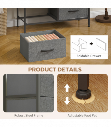 Wood Storage Chest of Drawers