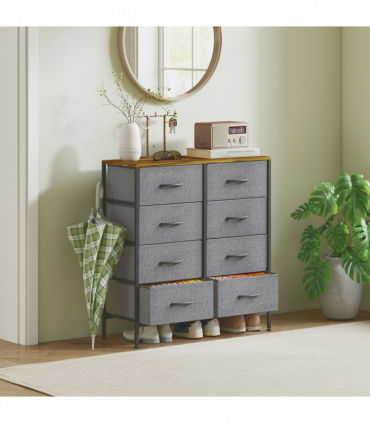 Wood Storage Chest of Drawers