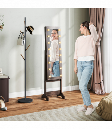 Freestanding Mirrored Jewellery Storage Cabinet