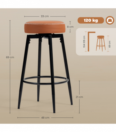 Height bar stool