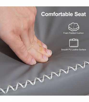 Leather Shoe Storage Bench