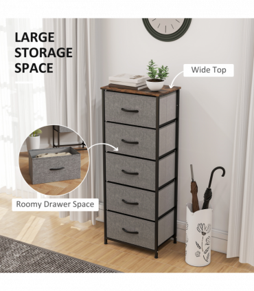 Wood Storage Chest of Drawers