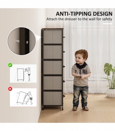 Wood Storage Chest of Drawers