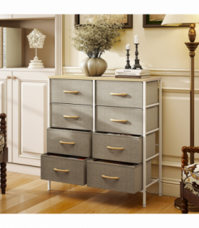 Wood Storage Chest of Drawers