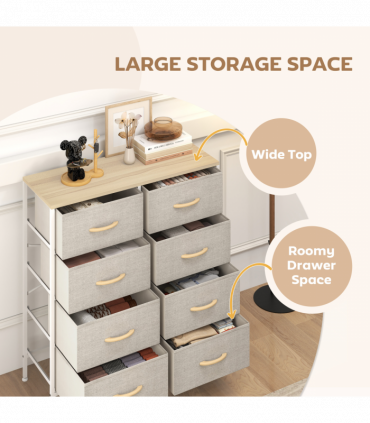 Wood Storage Chest of Drawers