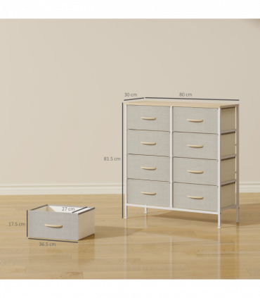 Wood Storage Chest of Drawers