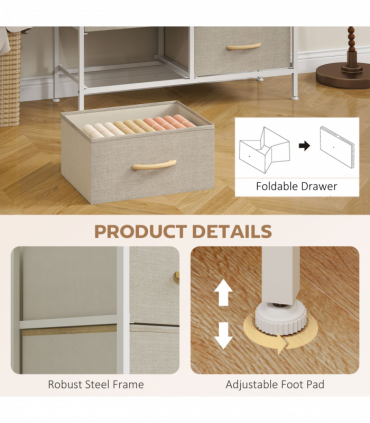 Wood Storage Chest of Drawers