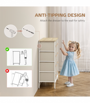 Wood Storage Chest of Drawers