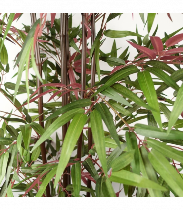 180cm Artificial Bamboo 1140 Red Green Silk Leaves
