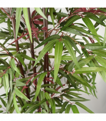 180cm Artificial Bamboo 1140 Red Green Silk Leaves