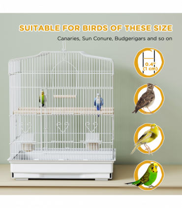 Bird Cage Starter Kit with Detachable Rolling Stand