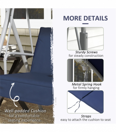 2 seats Outdoor Patio Swing Chair ( Amazon Shipping)（ Prohibited by WalMart ）