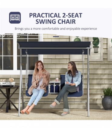 2 seats Outdoor Patio Swing Chair ( Amazon Shipping)（ Prohibited by WalMart ）