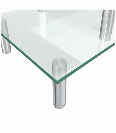 2-Tier Monitor Stand Transparent Glass