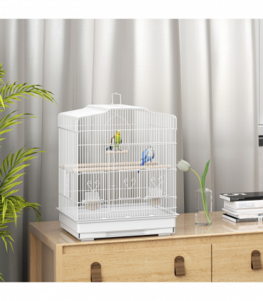 Bird Cage Starter Kit with Detachable Rolling Stand