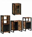 vidaXL Bathroom Furniture Set 4 pcs Multicolour Solid Reclaimed Wood
