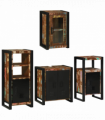 vidaXL Bathroom Furniture Set 4 pcs Multicolour Solid Reclaimed Wood