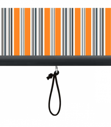 vidaXL Outdoor Roller Blind Manual Yellow and blue 180 x 250 cm Fabric