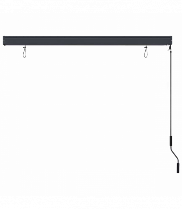 vidaXL Outdoor Roller Blind Striped Manual Cream 180 x 250 cm Fabric