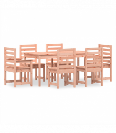 7 Piece Garden Dining Set Solid Wood Douglas