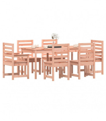 7 Piece Garden Dining Set Solid Wood Douglas