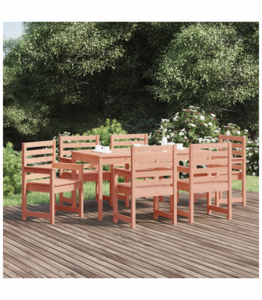 7 Piece Garden Dining Set Solid Wood Douglas