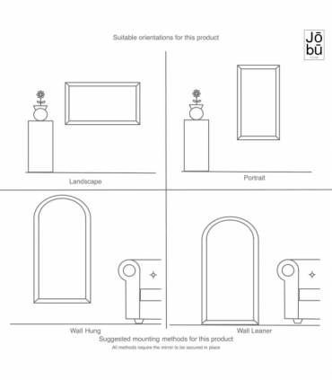 Aimi - Gold Metal Rectangle Window Mirror - 95cm x 120cm.