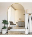 Akiko- Full Length Gold Metal Arched Mirror - 200cm x 120cm