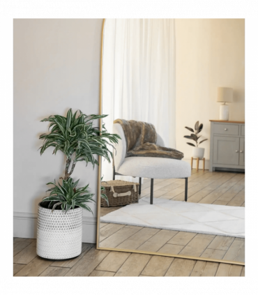 Akiko- Full Length Gold Metal Arched Mirror - 200cm x 120cm