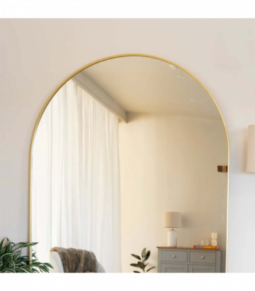 Akiko- Full Length Gold Metal Arched Mirror - 200cm x 120cm