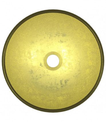 Basin Tempered Glass 35x12 cm Gold