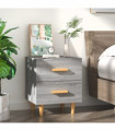 Bed Cabinet Grey Sonoma 40x35x47.5 cm