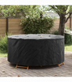 vidaXL Outdoor Furniture Cover Black 200 x 200 x 71 cm 210D fabric