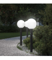vidaXL Bollard Lights with Sensor 3 pcs 80 cm Black IP44