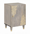 vidaXL Bathroom Cabinet Grey 38 x 33 x 58 cm Solid Mango wood