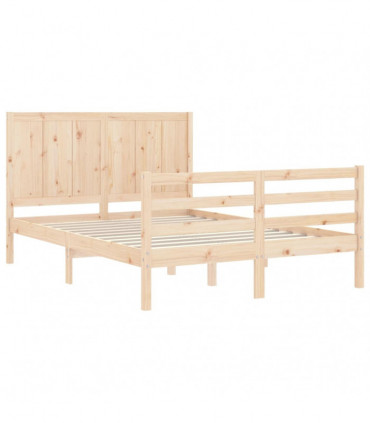 Bed Frame with Headboard 4FT Small Double Solid Wood