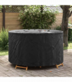 vidaXL Outdoor Furniture Cover Black 157 x 157 x 85 cm 420D fabric