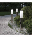 vidaXL Bollard Lights with Outlet 3 pcs 50 cm Stainless Steel IP44