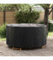 vidaXL Outdoor Furniture Cover Black 182 x 182 x 71 cm 420D fabric