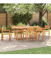 vidaXL 7 Piece Garden Dining Set Solid Wood Acacia